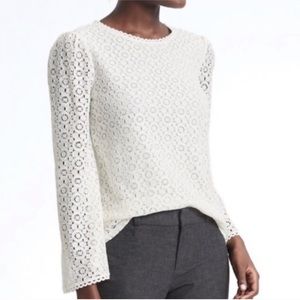 Ivory Bell Sleeve Lace Top